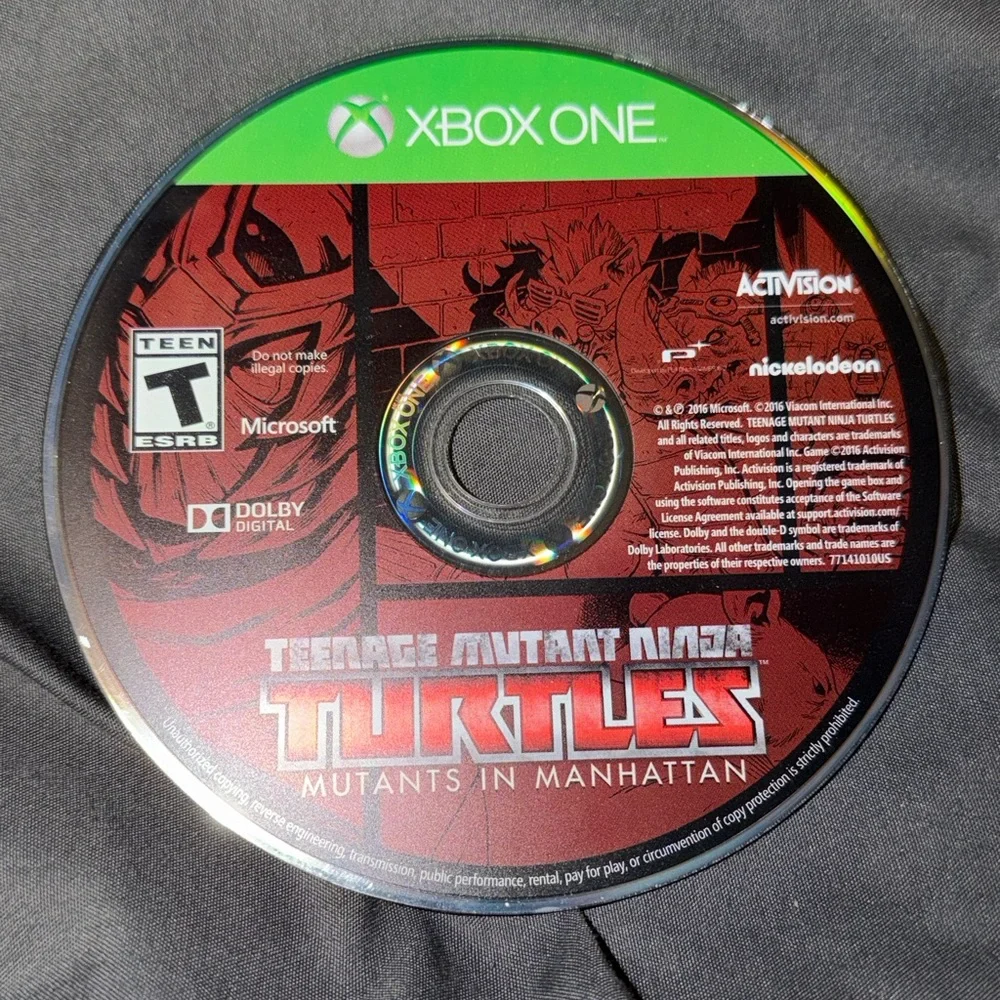 Microsoft Xbox One Teenage Mutant Ninja Turtles Mutants In Manhattan Video Game.